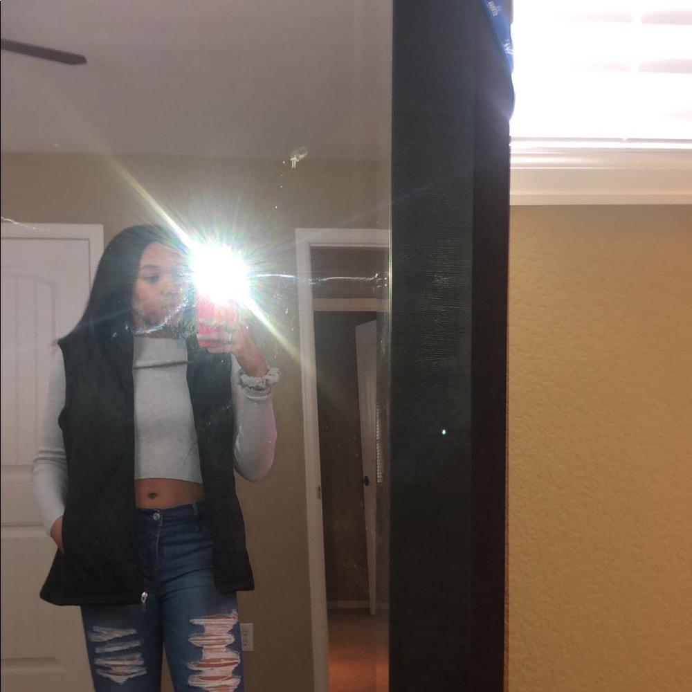 Grey  cropped sweater